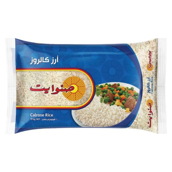 Sunwhite Calrose Medium Grain White Rice, 10kg wholesale UAE — bulk export supplier