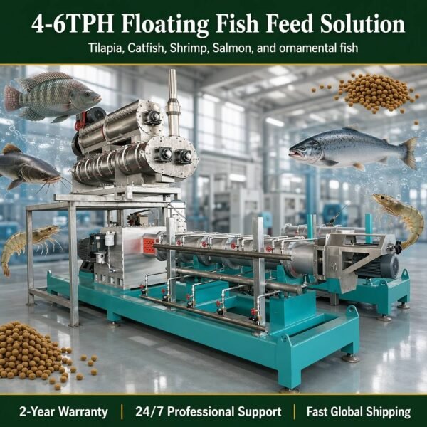 Tilapia Catfish Shrimp Feed Extruder Machine