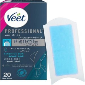 Veet Professional Hair Removal Wax Strips for Sensitive Skin Legs & Body , 20 Strips – Wholesale & Export UAE - wholesale supplier | AgroFoods Global