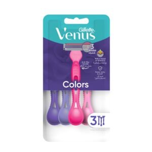 venus Colors Woman's Disposable Razor: 3 Razors – Wholesale & Export UAE