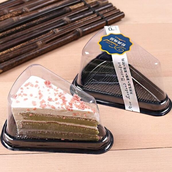 Wholesale clear Triangle Cake Box Plastic