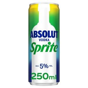 Absolut Vodka & Sprite 250ml