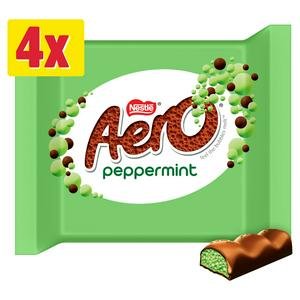 Aero Bubbly Peppermint Mint Chocolate Bar Multipack 4 x 27g