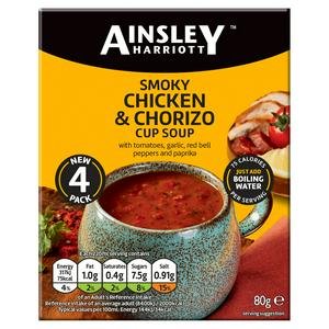 Ainsley Harriott Smoky Chicken & Chorizo Cup Soup x4 80g