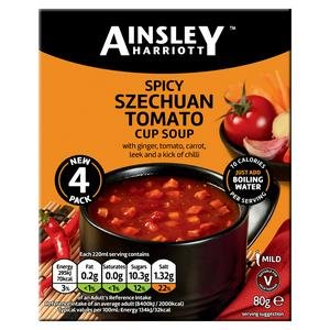 Ainsley Harriott Spicy Szechuan Tomato Cup Soup x4 80g