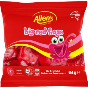 Allen's Big Red Frogs Lollies