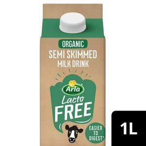 Arla Lactofree Organic Semi Skimmed Milk Drink 1 Litre