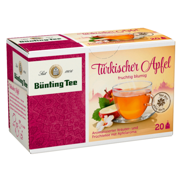 Bünting Tee Türkischer Apfel 55g, 20 Beutel