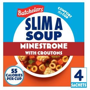 Batchelors Slim a Soup Minestrone with Croutons Sachets x4 61g