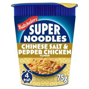 Batchelors Super Noodles Chinese Salt & Pepper Chicken Flavour Instant Noodle Pot 75g