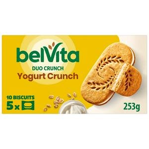 Belvita 5 x 50.6g Yogurt Crunch Multipack Cereal Biscuit Snack Bars