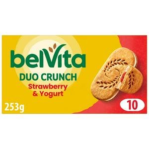 Belvita 5 x 50g Duo Crunch Multipack Strawberry & Yogurt Cereal Snack Bars