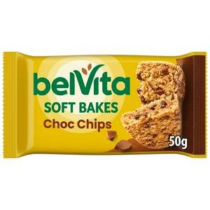Belvita Soft Bakes Chocolate Chip Cereal Biscuit Snack Bars 50g