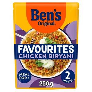 Ben's Original 250g Favourites Biryani Chicken & Vegetable Microwave Rice Meal