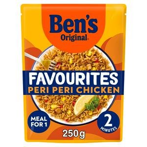 Ben's Original 250g Favourites Peri Peri Chicken & Vegetable Microwave Rice Meal