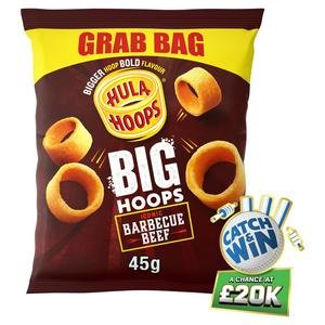 Big Hoops BBQ Beef Grab Bag Crisps 45g