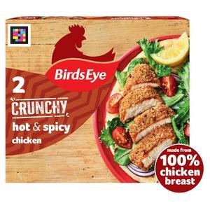 Birds Eye 2 x Hot & Spicy Breaded Chicken Breast Steaks 180g