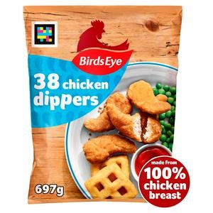 Birds Eye 38 x Crispy Chicken Dippers 697g