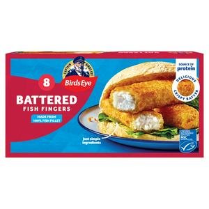 Birds Eye 8 x Crispy Battered Fish Fingers 224g