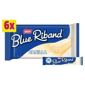 Blue Riband 6 Vanilla White Wafer Biscuit Bar Multipack 90g