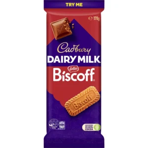 Cadbury Dairy Milk Biscoff Chocolate Block