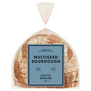 Celtic Bakers Organic Multiseed Sourdough Bread 500g