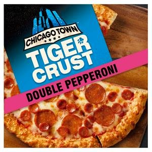Chicago Town Tiger Crust Double Pepperoni Frozen Pizza 320g