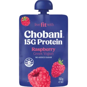 Chobani 15G Protein Greek Yogurt Raspberry Pouch