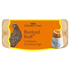 Clarence Court Burford Buff 10 x Medium Free Range Eggs