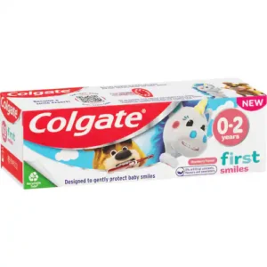 colgate kids 0-2 years baby toothpaste first smiles strawberry