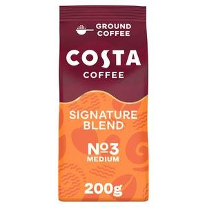 Costa Coffee Mocha Italia Signature Blend Ground for Cafetiere & Filter 200g