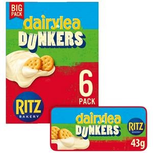 Dairylea Dunkers Ritz Cheese Snacks Pack x6 258g
