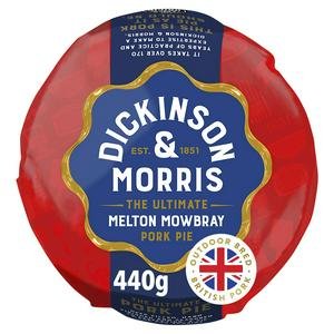 Dickinson & Morris Melton Mowbray Pork Pie 440g
