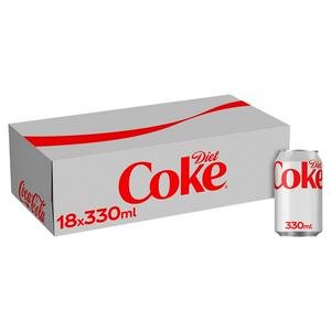 Diet Coke Cola 18 x 330ml Cans