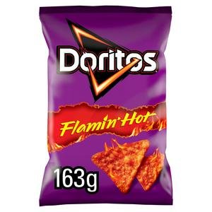 Doritos Extra Flamin Hot Sharing Bag Crisps 163g