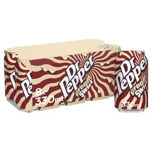 Dr Pepper 8 x 330ml Cream Swirl Soft Drink Cans