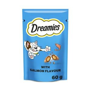 Dreamies 60g Cat Treat Biscuits with Salmon