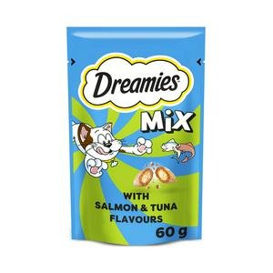 Dreamies 60g Mix Cat Treat Biscuits with Salmon & Tuna
