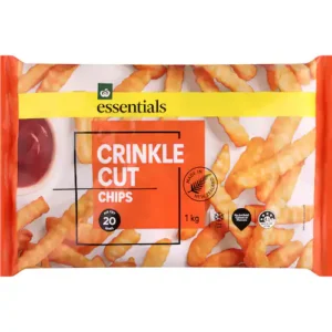 essentials chips crinkle cut