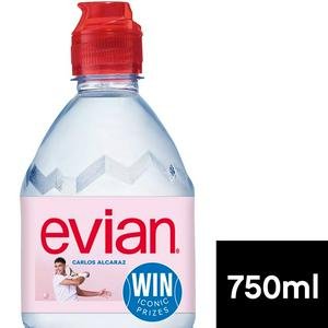Evian Natural Bottled Mineral Still Water 750ml