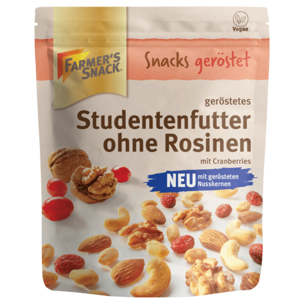 Farmer's Snack Studentenfutter ohne Rosinen geröstet 125g
