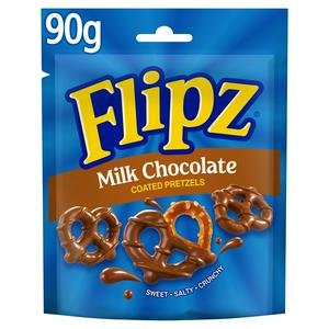 Flipz Milk Chocolate Covered Pretzels 90g