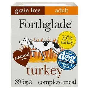 Forthglade Adult Dog Food 1 Year+ Turkey with Sweet Potato & Vegetables Complete Meal 395g