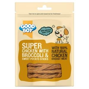 Good Boy 90g Super Chicken with Broccoli & Sweet Potato Sticks Dog Treats