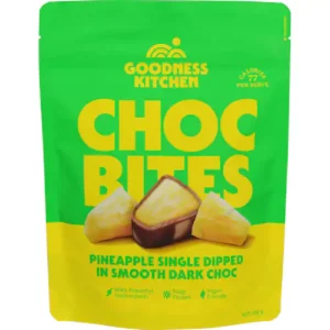 goodness kitchen frozen pineapple choc bites