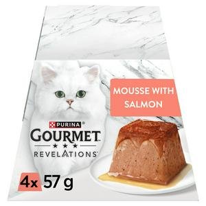 Gourmet Revelations Mousse Salmon Wet Cat Food 4 x 57g