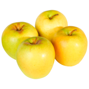 Grüne Tafeläpfel Golden-Delicious aus der Region