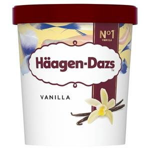 Haagen-Dazs Vanilla Ice Cream Frozen Dessert Tub  460ml