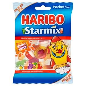 Haribo 42g Starmix Fruit & Cola Flavour Jelly & Foam Sweets Pocket Pack