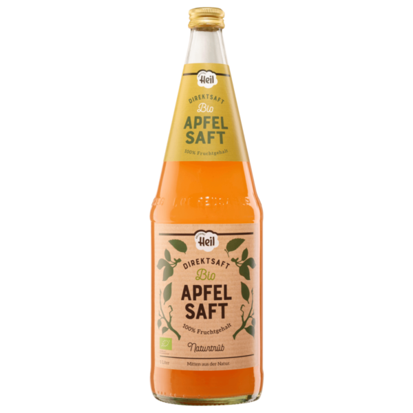Kelterei Heil Heil Bio Apfelsaft Naturtrüb 1l